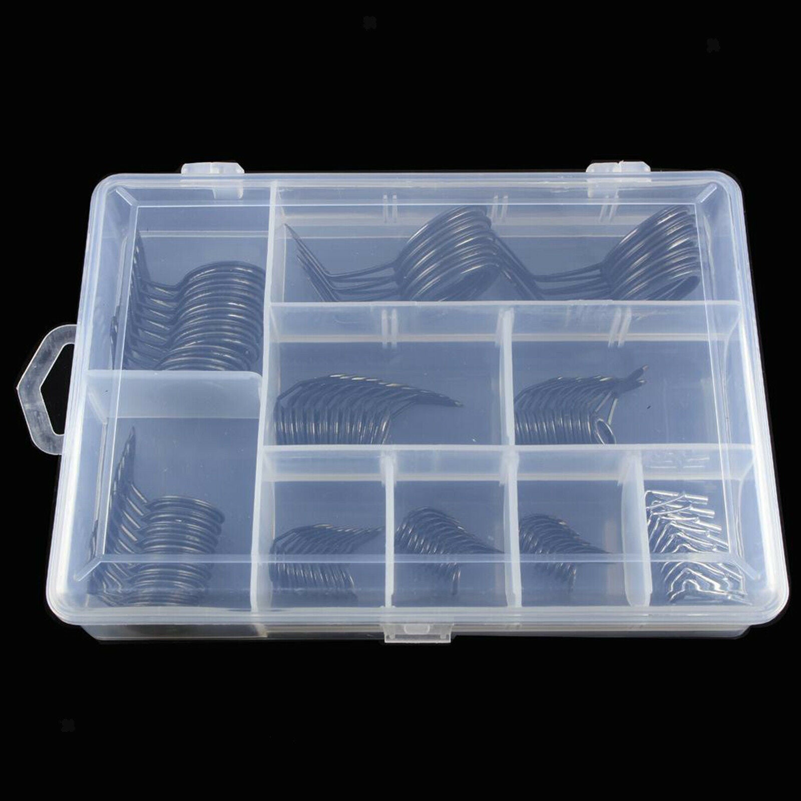 90x Fishing Rod Eye Rings Casting Fishing Pole Guides 9 Sizes w/ Storage Box