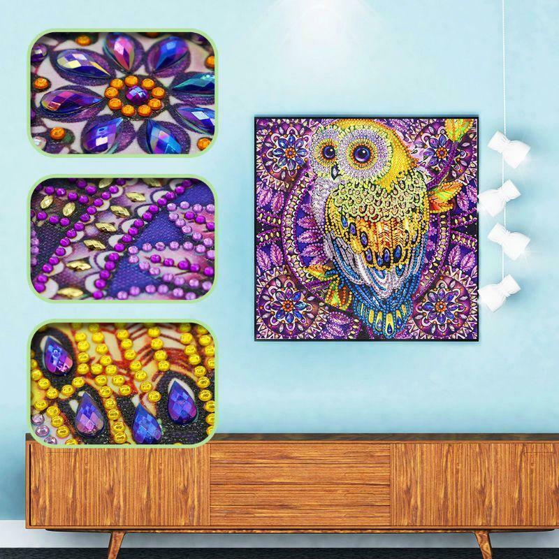 Lovely Owl 5D Special Diamond Painting Embroidery DIY  Crystal Cross Stitch Kit
