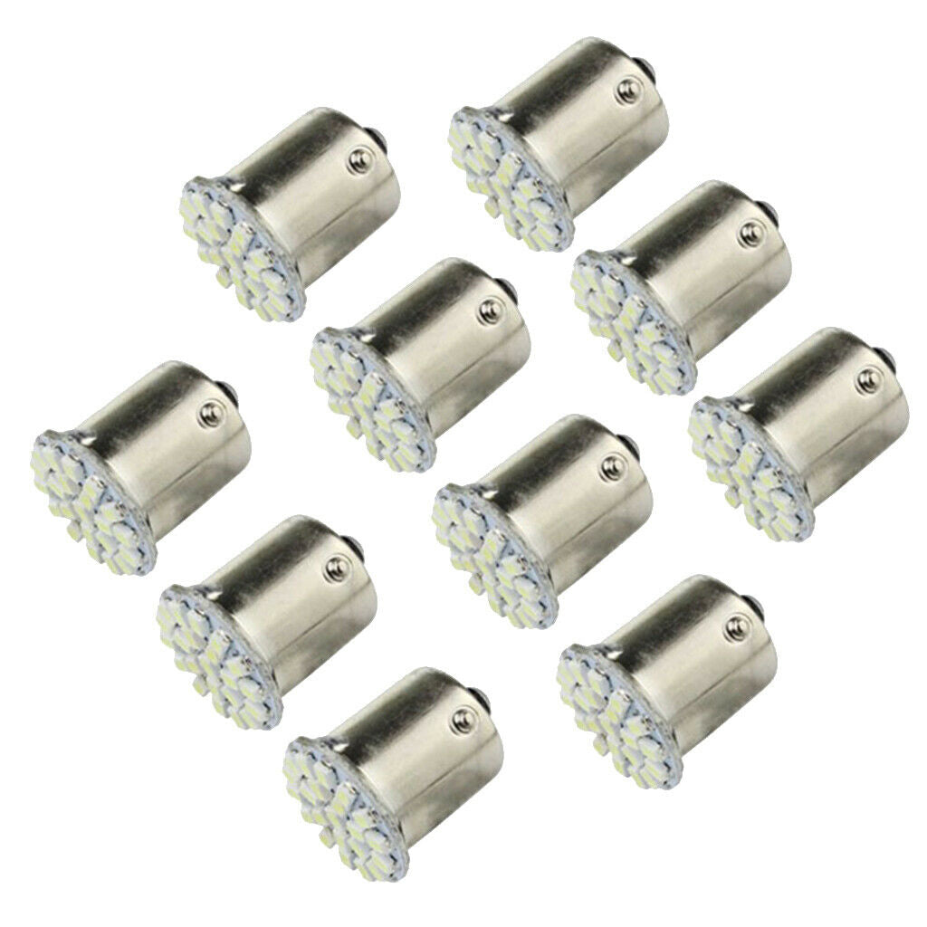 10x Super White 1156 1206 22SMD Brake Stop/Backup Reversing/Tail Light Lamps