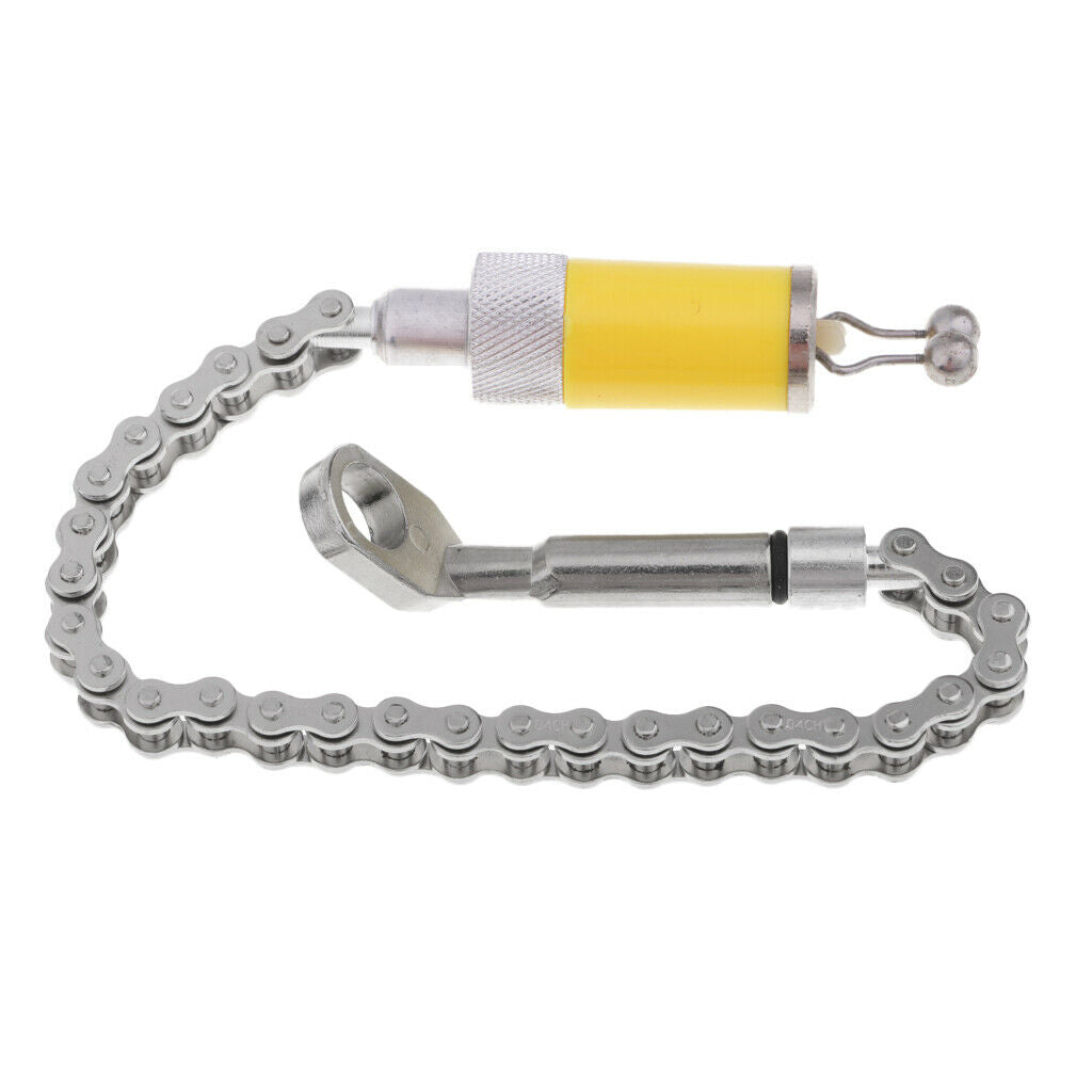 Carp fishing bite indicator chain indicator yellow