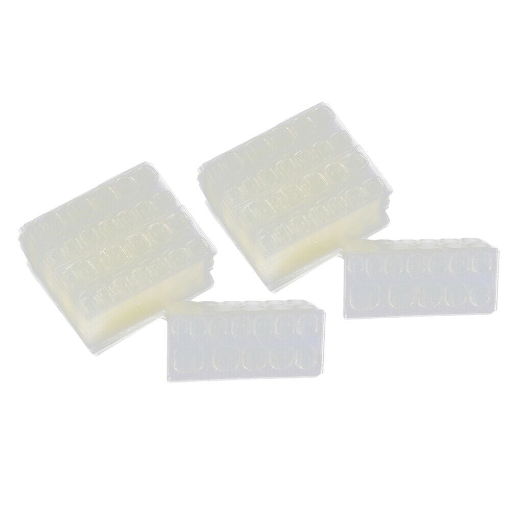 480 Pack Two Sided Nails Extension Tapes DIY Breathable French Tips Jelly Glue