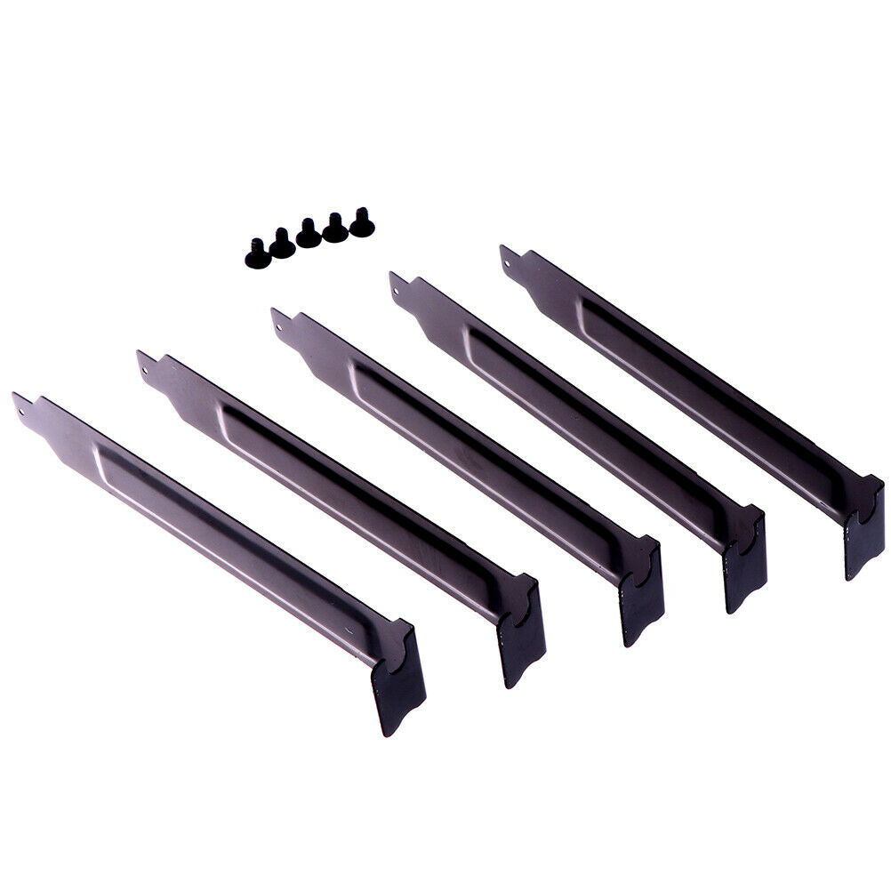 5pcs/lot Black metal slot covers dust filter blanking plate for PCI BXBDAU