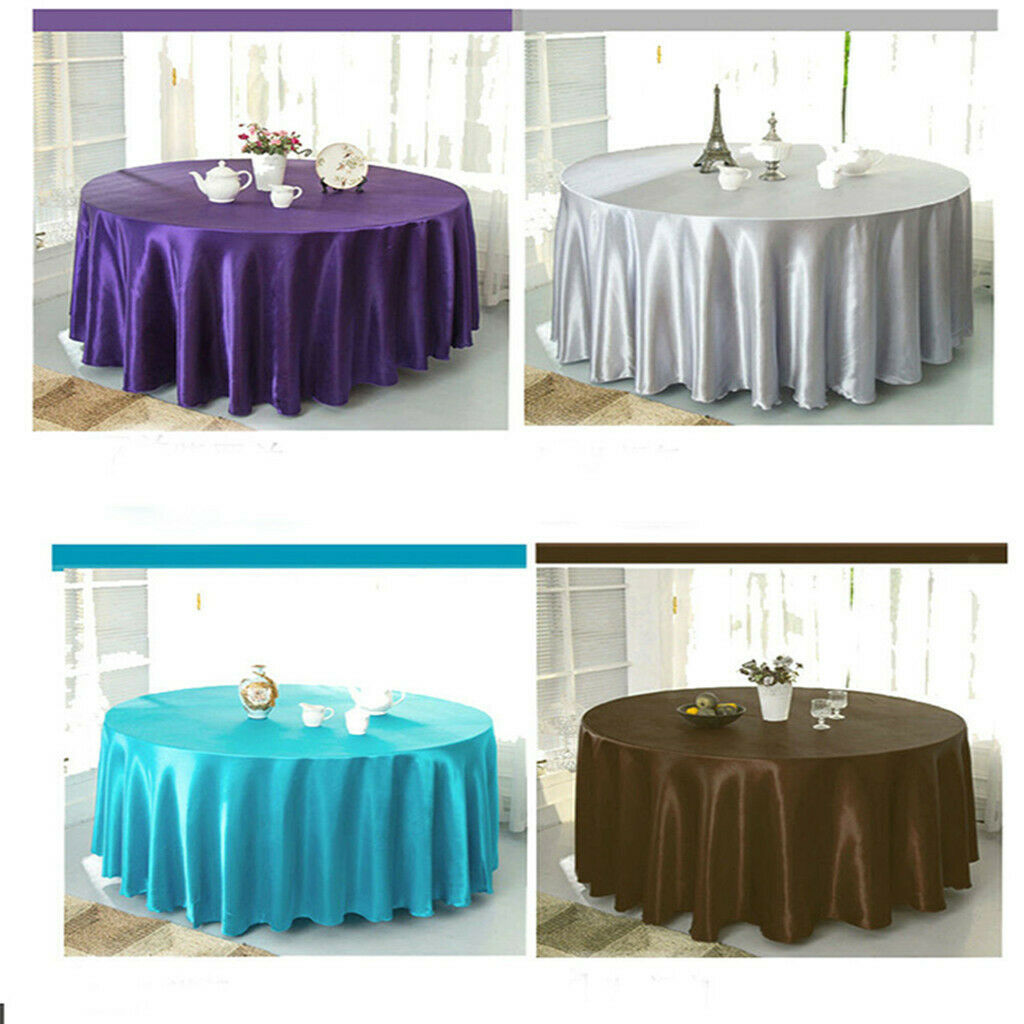 57 '' tablecloth tablecloth square satin banquet wedding party decor blue