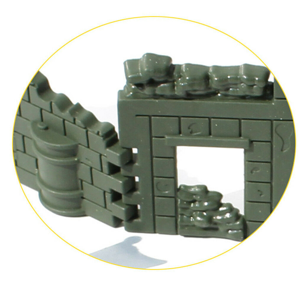 Plastic   Base Playset Blockhouse Blindage Army Soldier Battle Toys