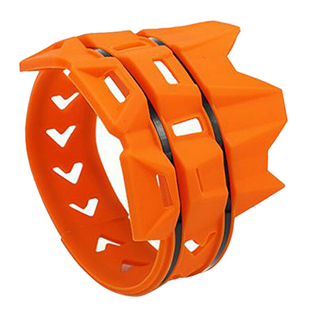 Universal Motorcycle Exhaust Muffler Pipe Protector Heat  Cover, Orange