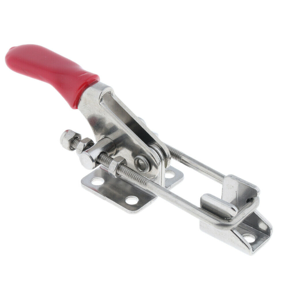 Stainless Adjustable Quick Release Latch Type Toggle Clamp Horizontal 170kg