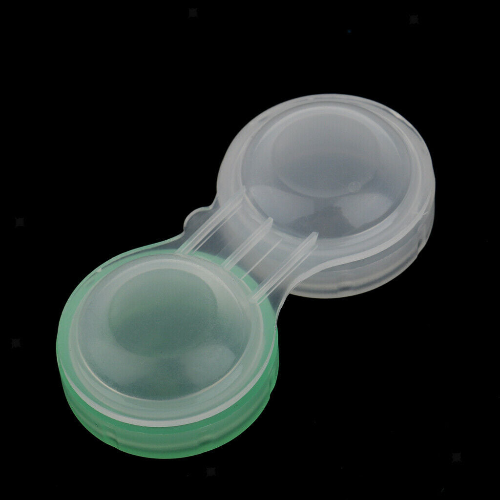 20x, Portable Contact Lens Box Containers, Clear Eye Len Cases, Contact Case