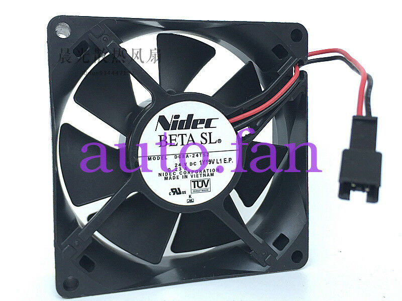 for 1pcs NIDEC D08A-24TS2 Fan 24V 0.23A 80*80*25mm 2pin 90 days warranty