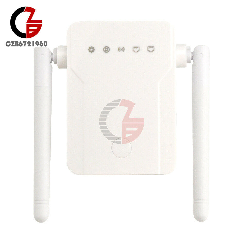 AC 110V-240V 2.4Ghz 300Mbps Wireless Wifi Repeater Amplifier With Dual Antenna
