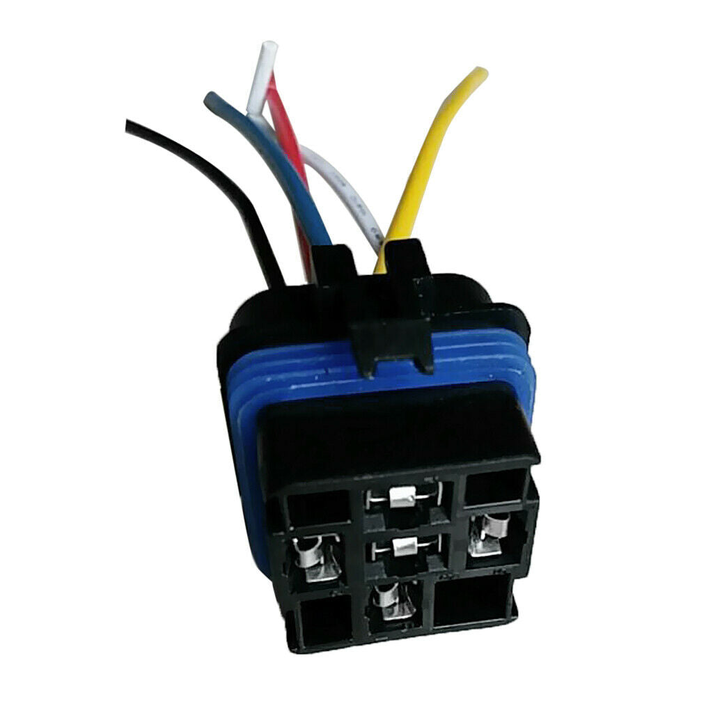 DC12V-24V 40Amp Automotive Car 5 Pin Relay with 5 Wires Harness Socket Kit