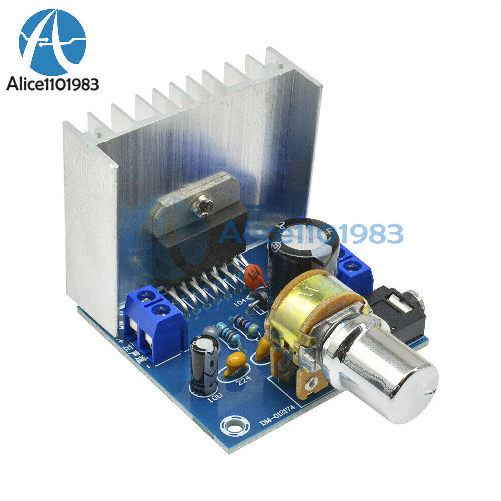 AC/DC 12V TDA7297 2x15W Digital Audio Amplifier Kit Dual-Channel Module for DIY