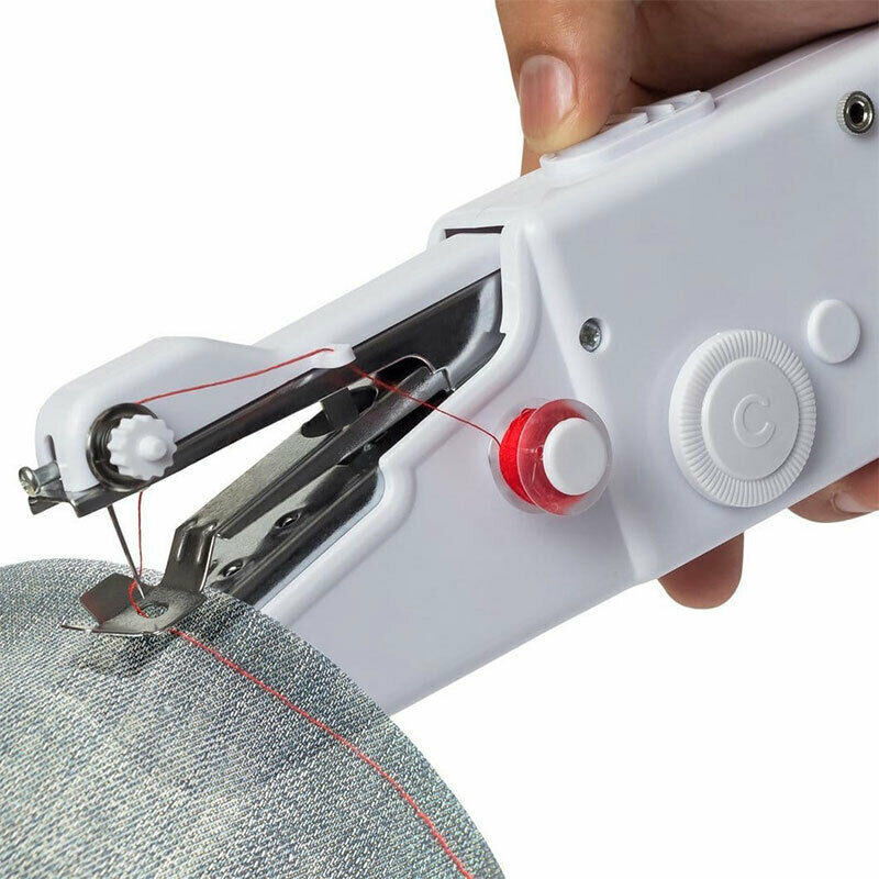 Mini Machine To Sew Hand-Held To Batteries Ultra-Lightweight - New
