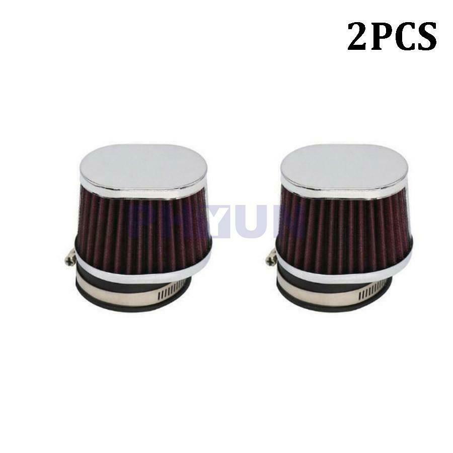 2x 55mm Motorcycle ATV Scooter Air Filter Air Pods Cleaner Red  High performance