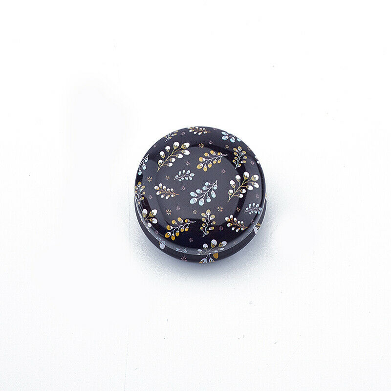 4Pcs/set Elegant Flower Tin Box DIY Candle Jar Balm Round Empty Iron B.l8