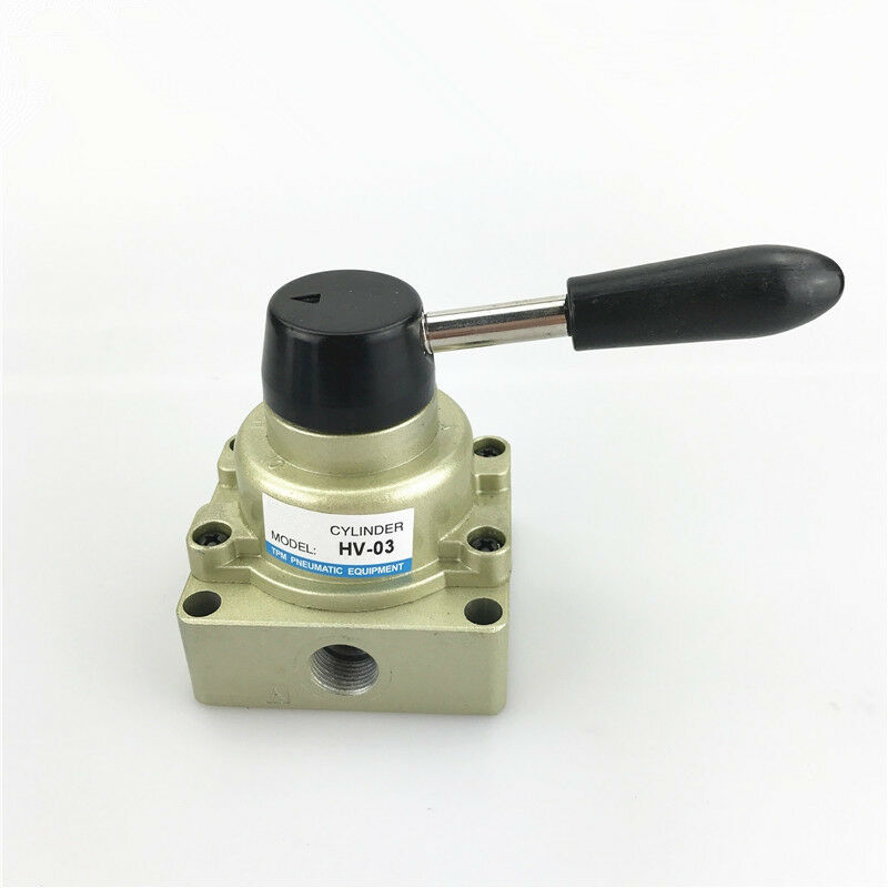 1PCS Pneumatic Equipment Cylinder with a metal adjustable lever hand valve HV-03