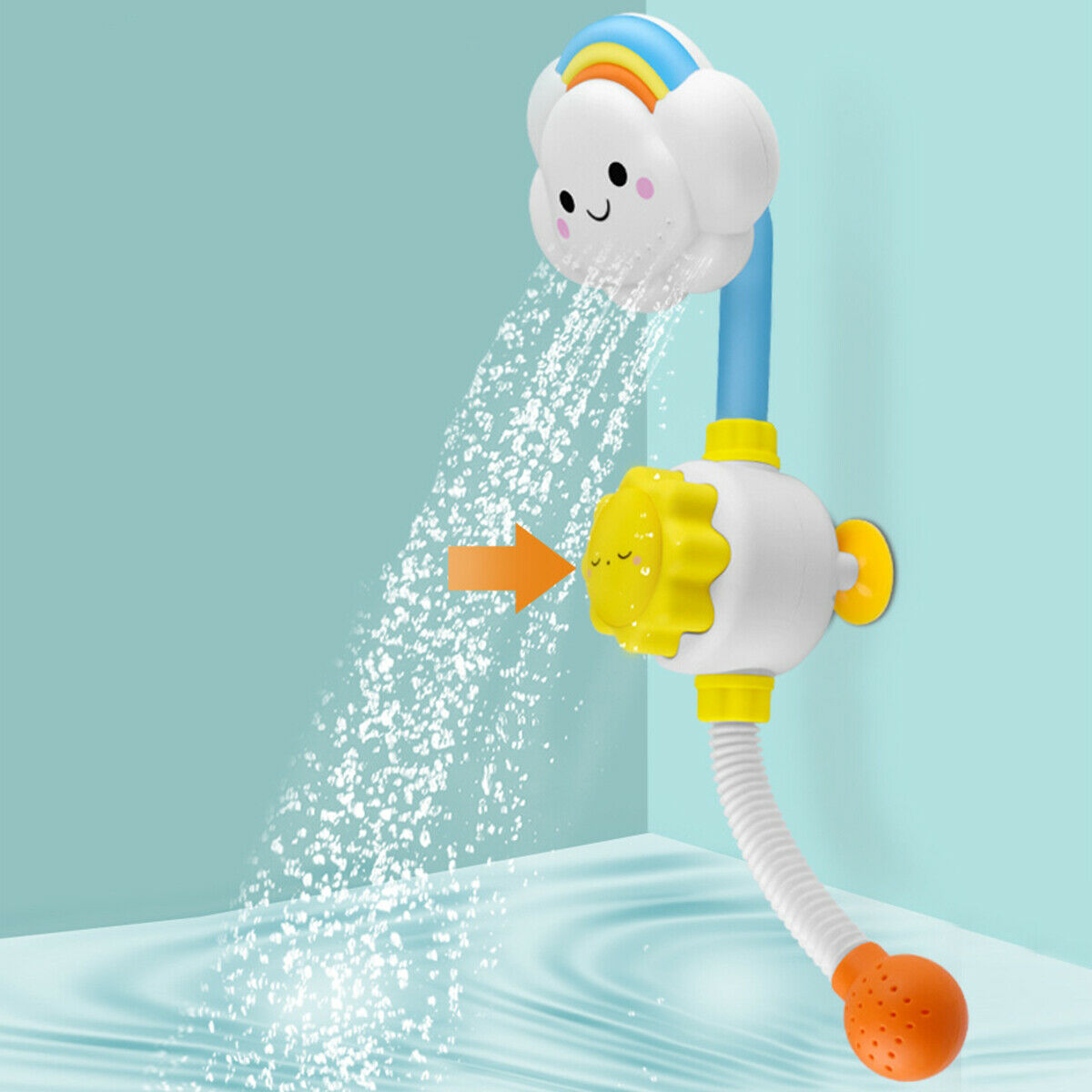 Baby Children Kids Bath Cloud Rainbow Spray Water Shower Tub Bathroom Toys