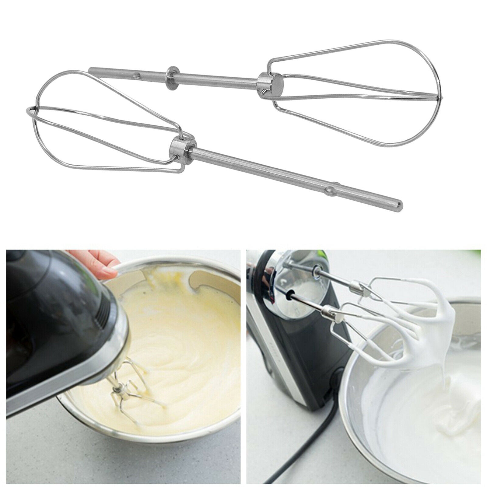 2pcs W10490648 Hand Mixer Turbo Beater Replacement for KitchenAid PS4082859