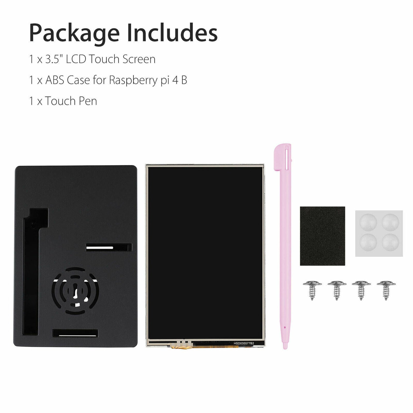 3.5" Inch Touch Screen Monitor LCD Display 480x320 For Raspberry Pi 4+ Case+Pen