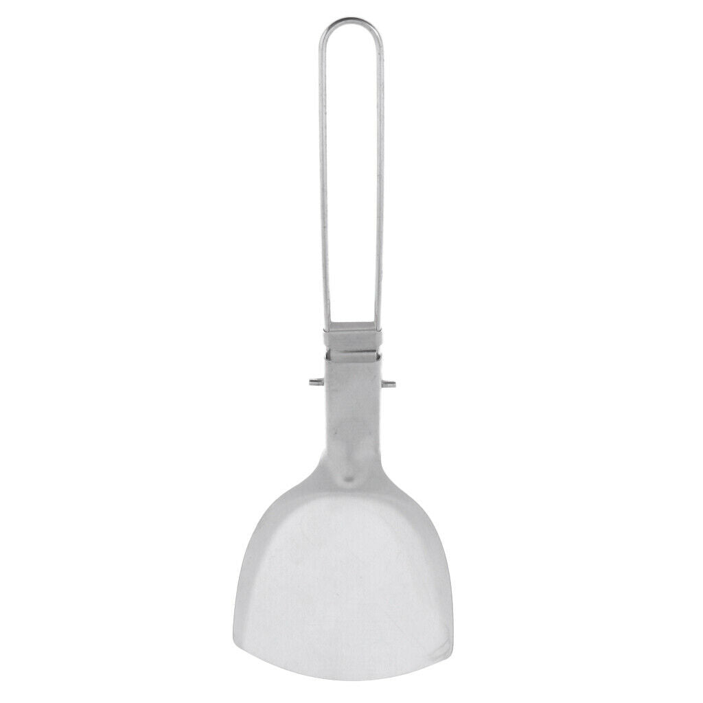 Solid Turner/Spatula, 21cm, Stainless Steel, Foldable Handle