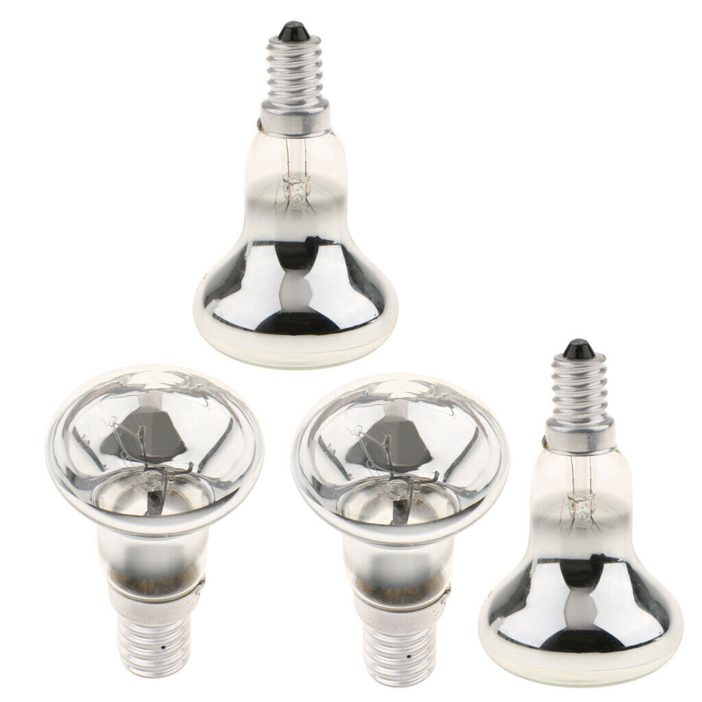 4x R39 Reflector Tungsten Filament Spotlight   Lamp E14 Screw 30W & 40W