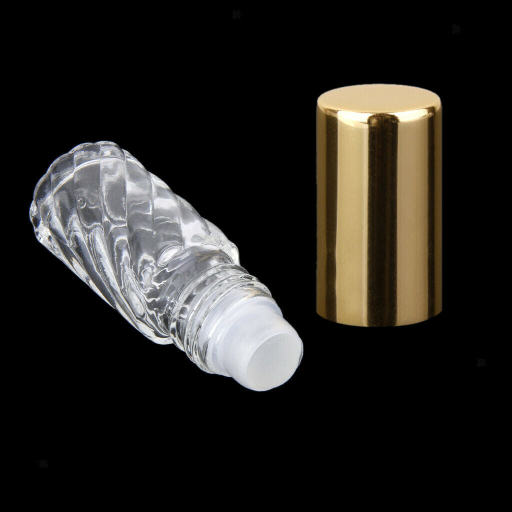 5Pcs Mini Empty Perfume Roller Bottles Lip Oil Liquid Tubes Container Vials
