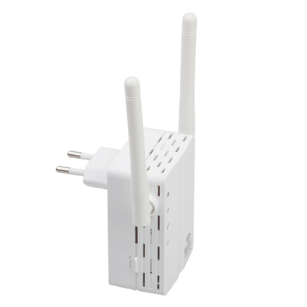 300Mbps Wifi Repeater Router 3 Working Modes EU Plug for Home Office White
