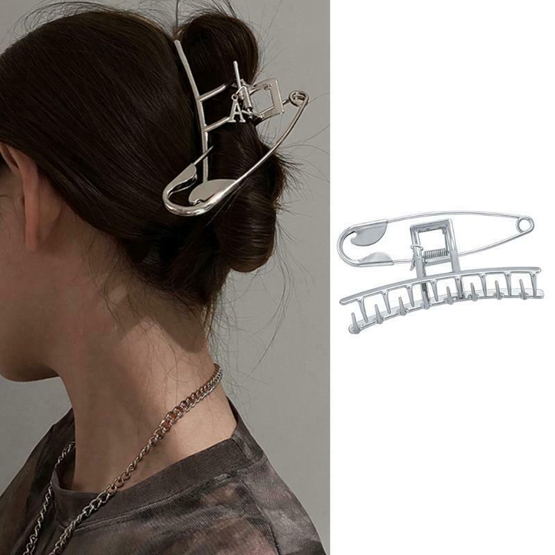 Metal Hair Claw Clips Large Pin Hairpin Alloy Jaw Clips Punk Hairstyle Barrettes