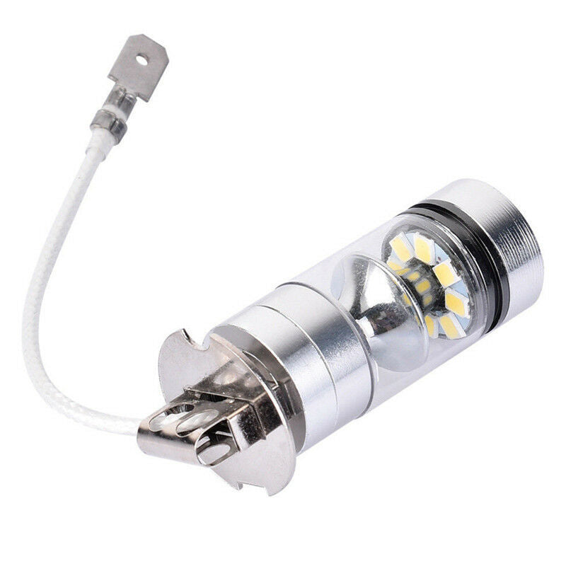 2PCS 100W White LED H3 High Power 2828 Car Fog Light Bulb DRL 1000L C Tt