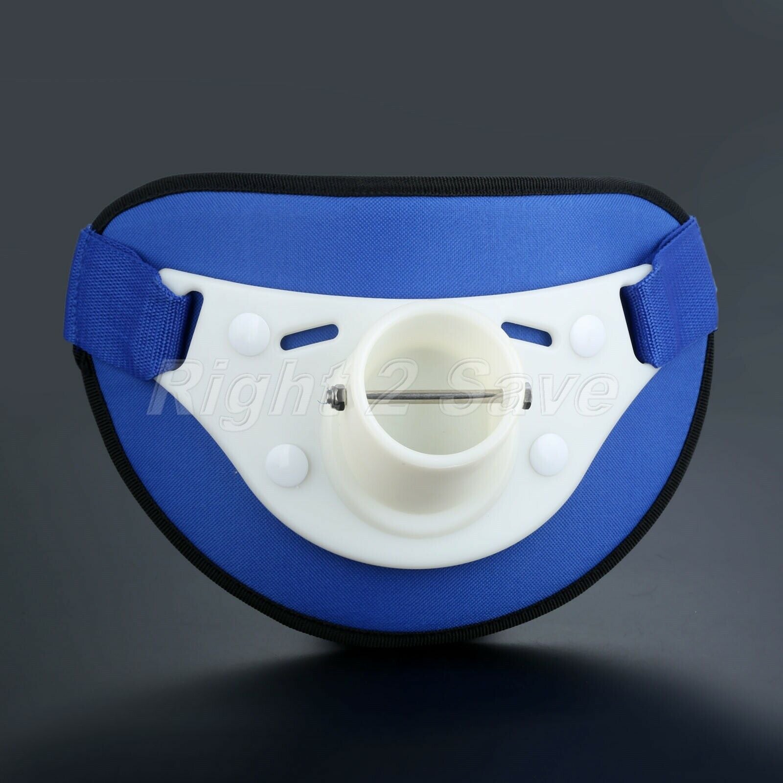 Blue and White Fishing Fighting Belt Outdoor Boat Fishing Holder Equip 1pc New