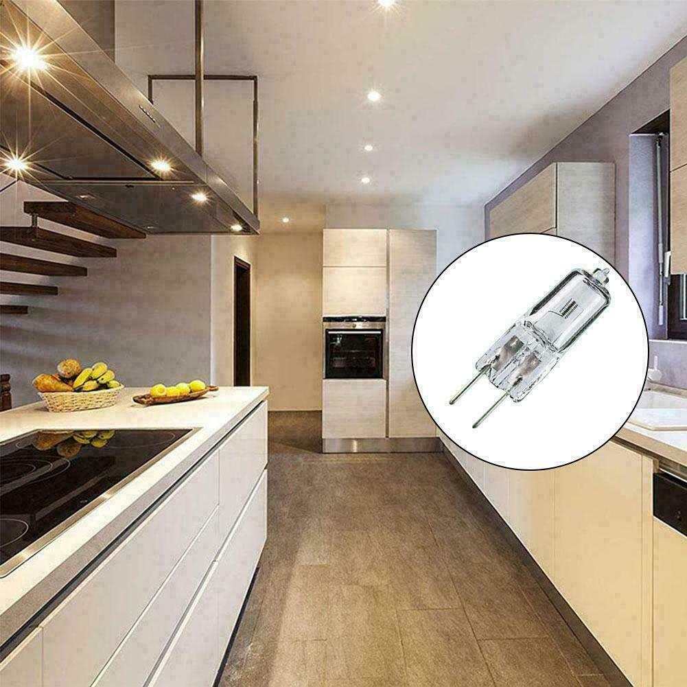 4x 50W 12V Halogen G6.35 Dimmable Clear Capsule Light H2E7 With UV