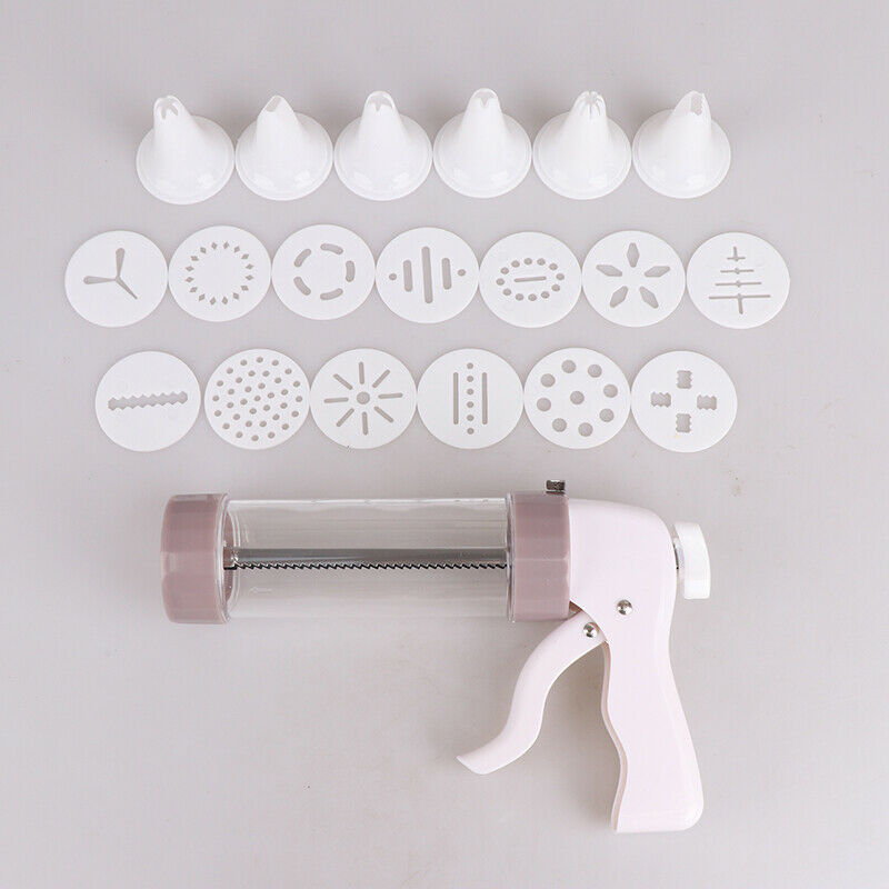 Pastry Tools Cookie Press Tip Sets Cookie Stamps Maker Cutter with 6 Nozzles