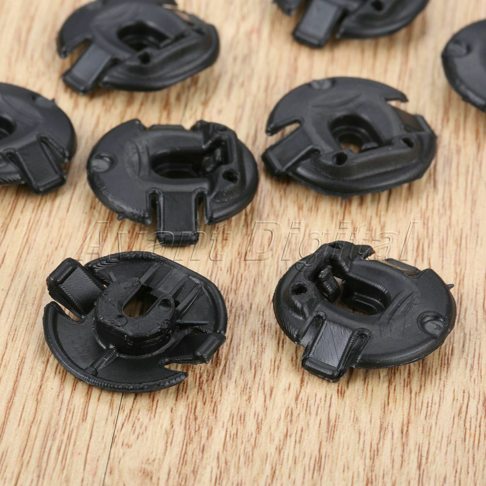 25x Auto Trim Fasteners Fender Bumper Clips Fit for  Dia 22mm Plastic Black