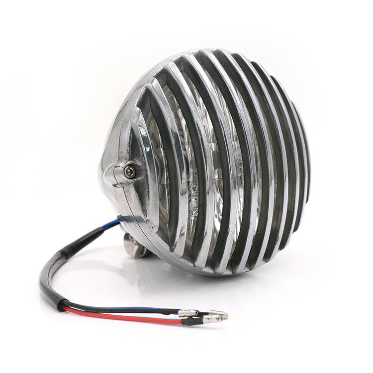 Polishing Grill Retro Headlight Lamp For Dyna Fatboy Shadow Cafe Racer Choppers