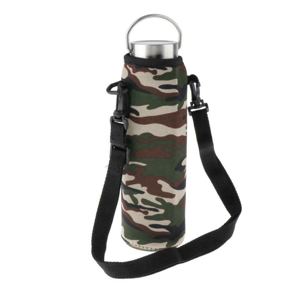 2X  Insulated Sport Water Bottle Cover Sleeve Holder Cooler Carrier 1000ml