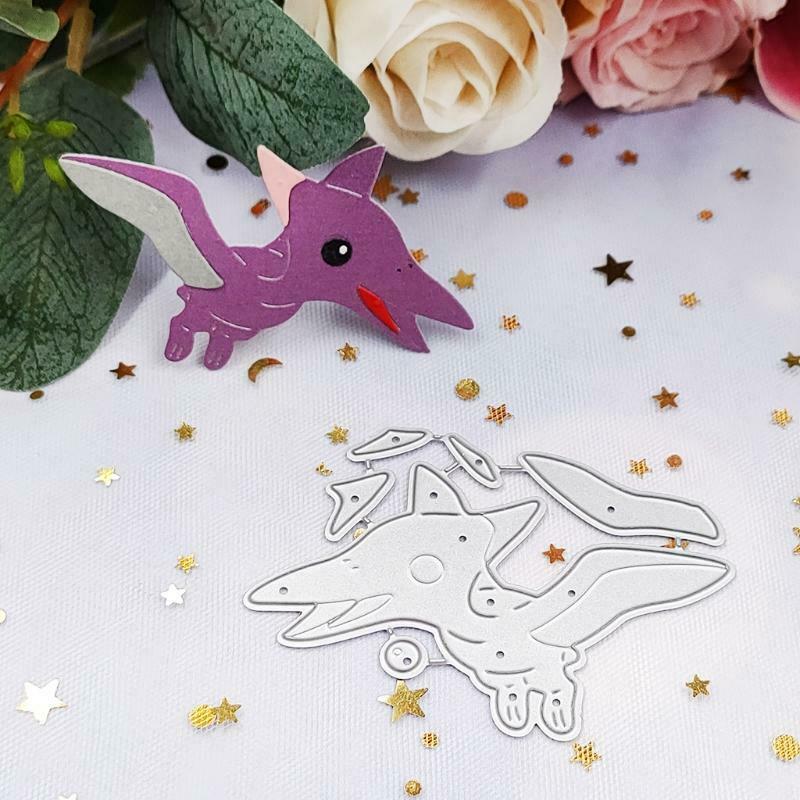 Cute Flying Pterodactyl Carbon Steel Cutting Dies DIY Scrapbooking Photo Album