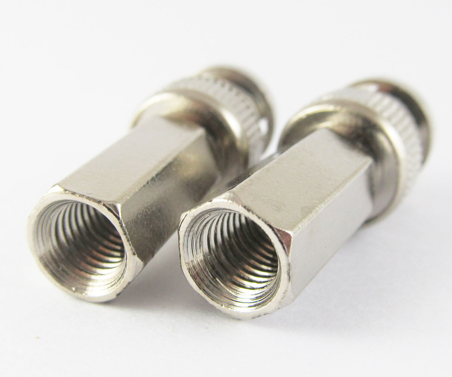 5pcs BNC male twist on RG6/U connectors Nickel NEW