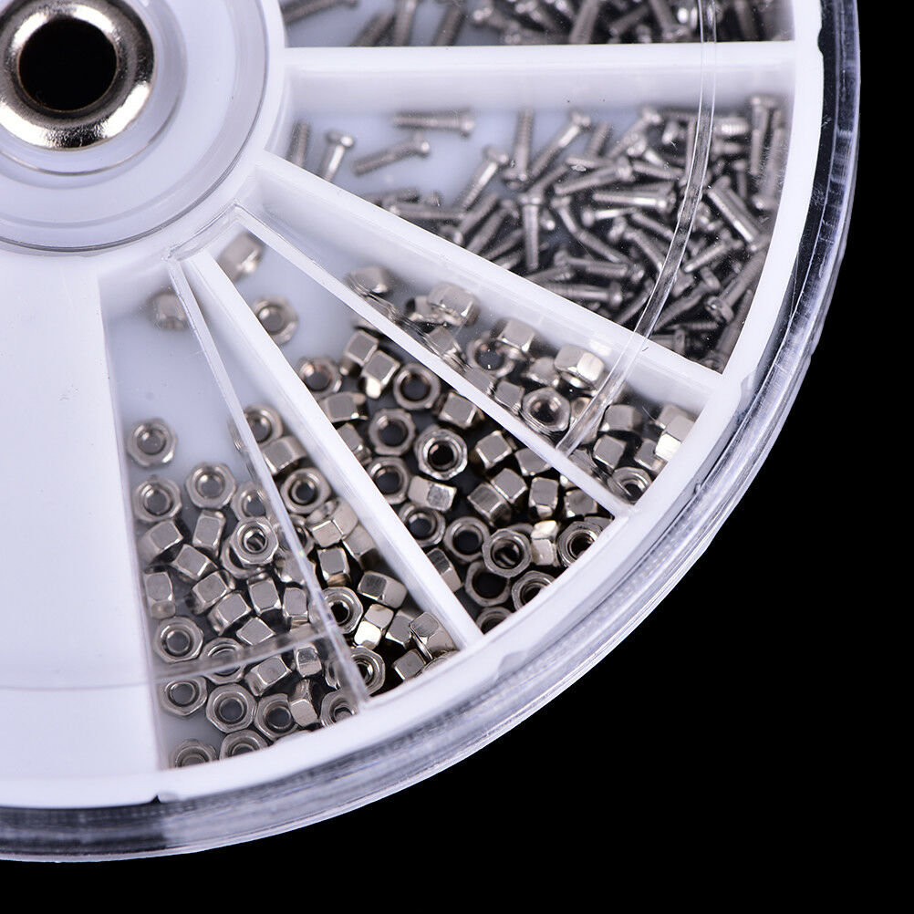 600pcs Assorted Fasteners Screws For Watch Eyeglasses Watchmaker Repair Tool DD