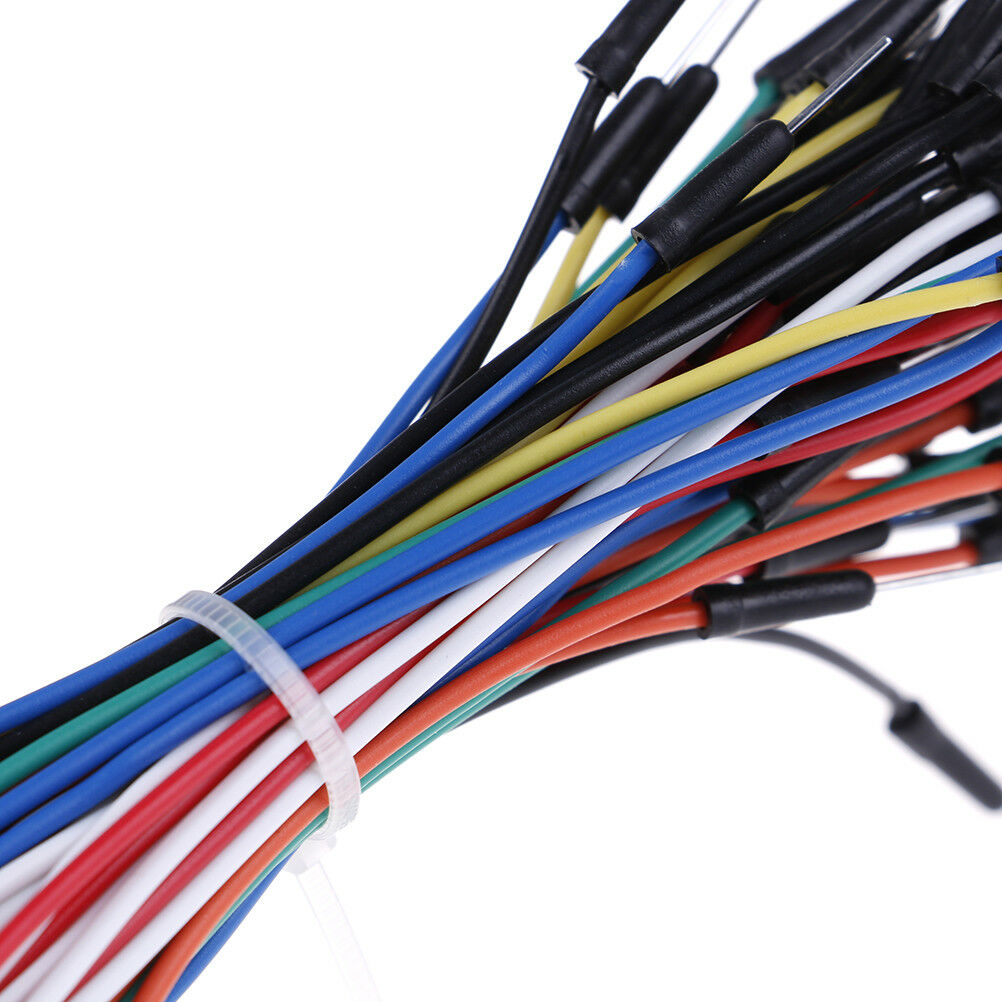 65x male to male solderless flexible breadboard jumper cable wires for ard.l8
