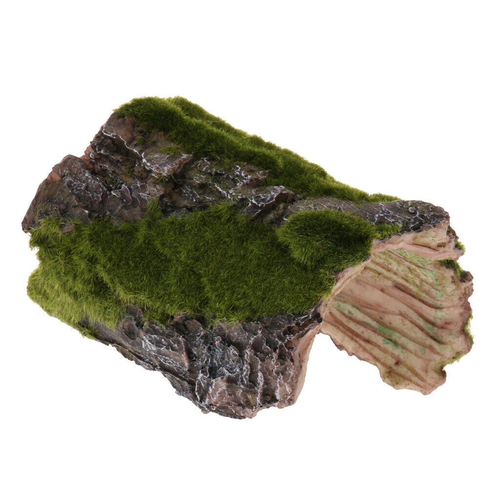 Aquarium Fish Tank Ornament Lizard Spider Hide Cave with Turtle Tortoise Dish