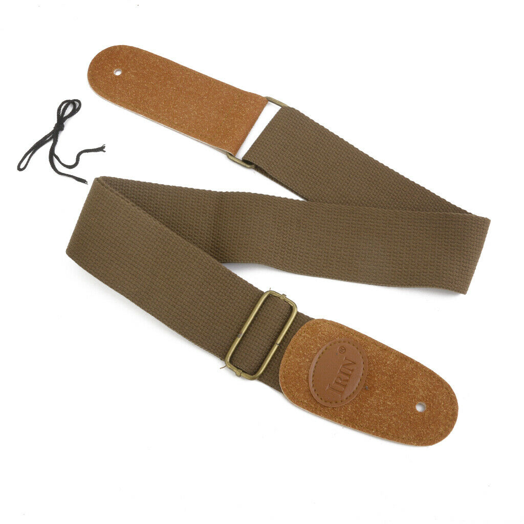 Quick Release Strap Lock Electric Guitars 2 Chrome & Adjustable Strap Canvas