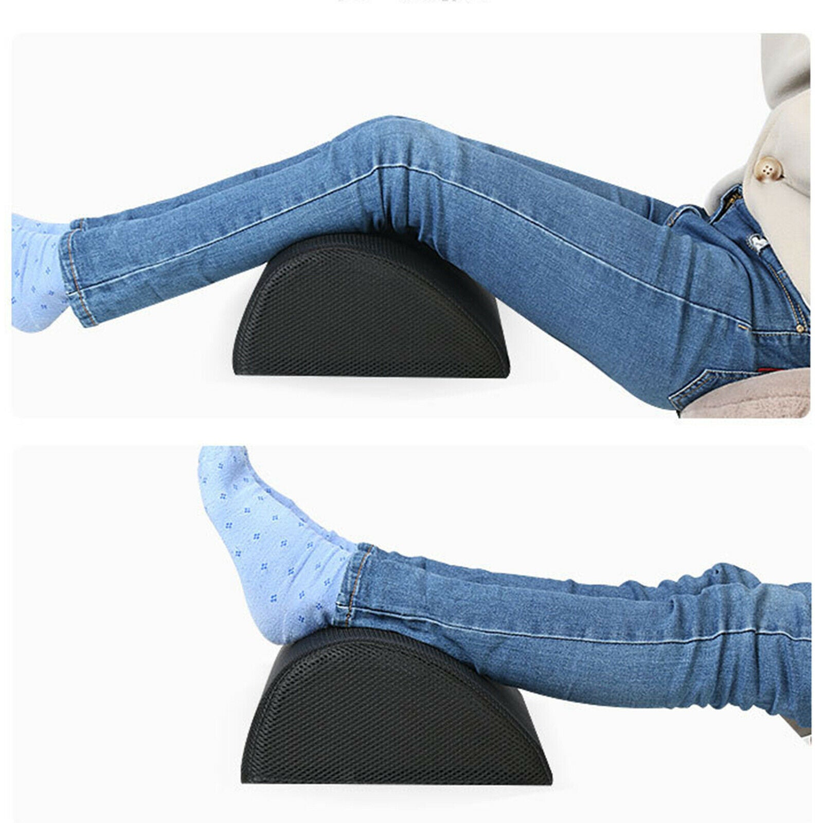 Foot Rest Pillow Office Car Footrest Cushion Pad Back Support Stool Bolster