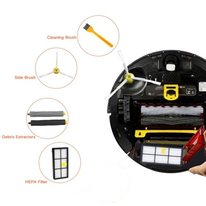 Brush HEPA Filters Spare Parts Suitable for IRobot Roomba 805 860 861 865 86Q8K8