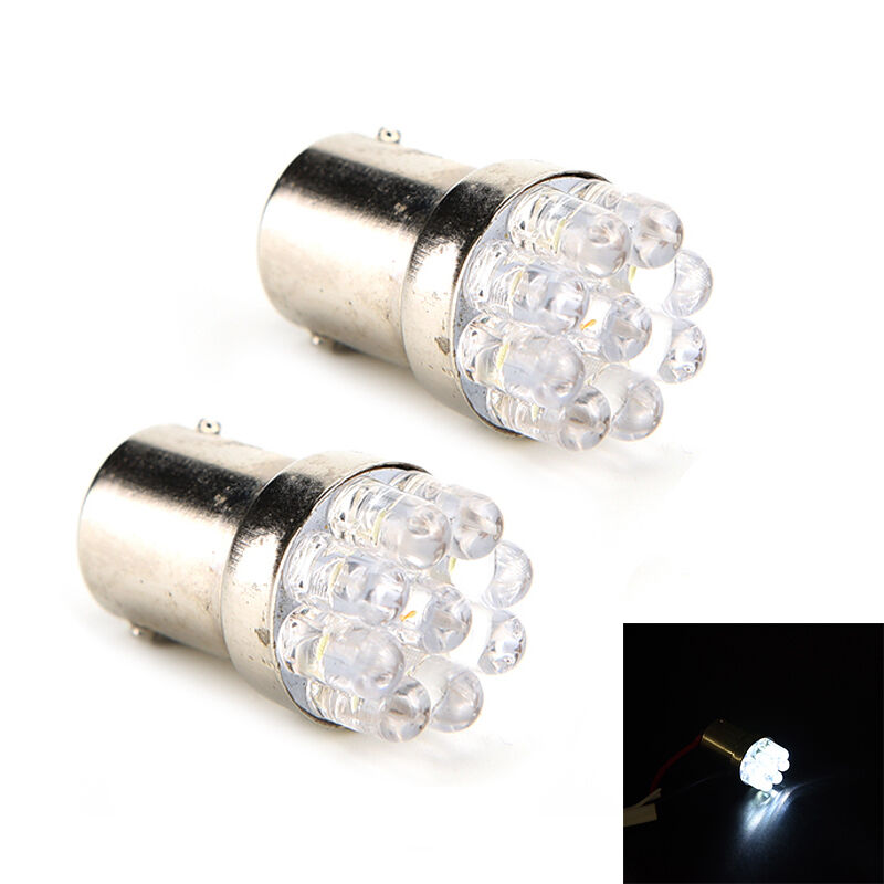 2xWhite 9 LED 1157 Replacement Car Stop Tail Bulb Lamp Light Creative Tech.l8
