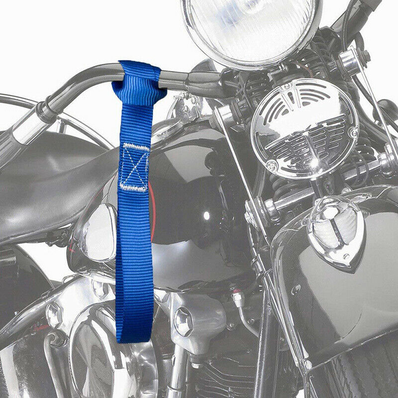 1X Soft Loop Tie Down Straps Ratchet Towing Cargo ATV UTV Motorcycle 600L.l8