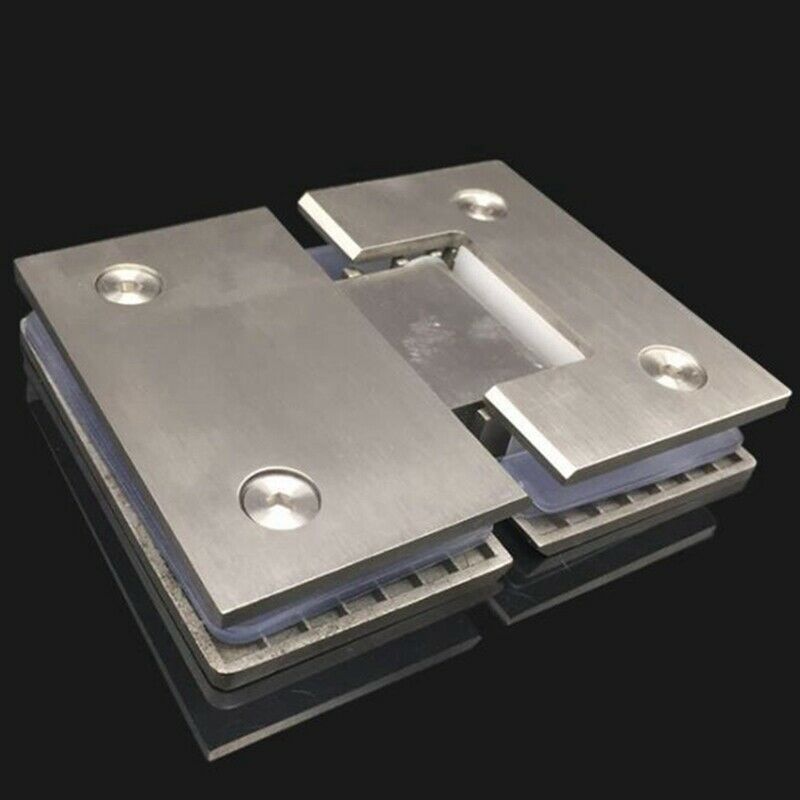 304 Stainless Steel Bathroom Clamp Shower Room Glass Hinge eless Glass Door P7E3