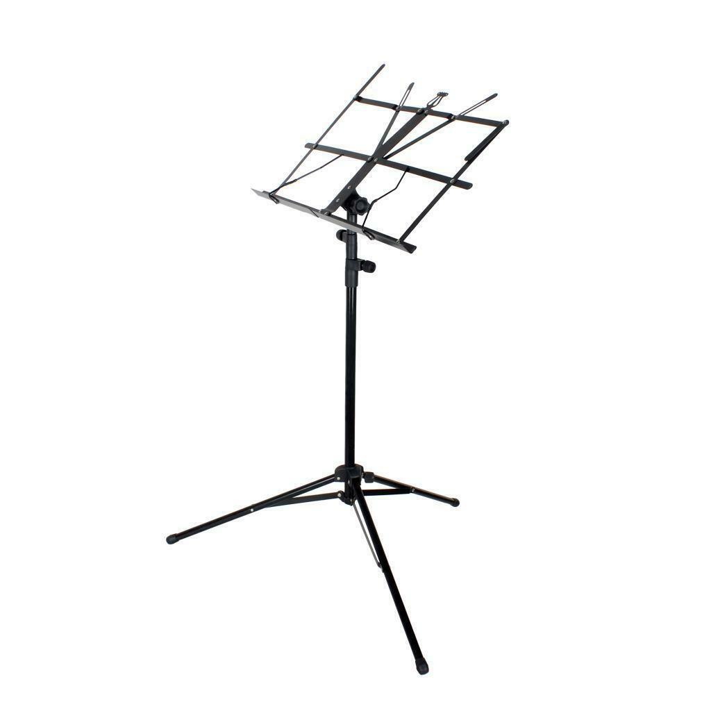 Portable Folding Sheet Music Stand with Carry Bag Black