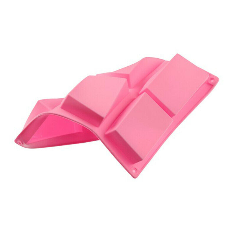6 Cell Rectangular Silicone Soap Mold For Homemade Decorative Soap Making.l8