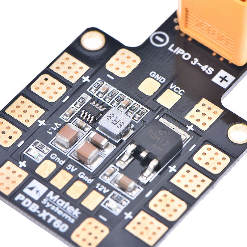 1pc pdb xt60 bec 5v/12v power distribution module board for fpv drone qua.l8