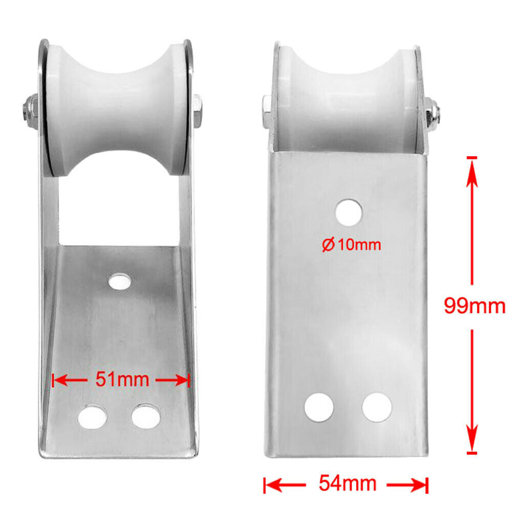 316 Stainless Steel Boat Bow Anchor Roller Bracket Marine Boat Lift Roller