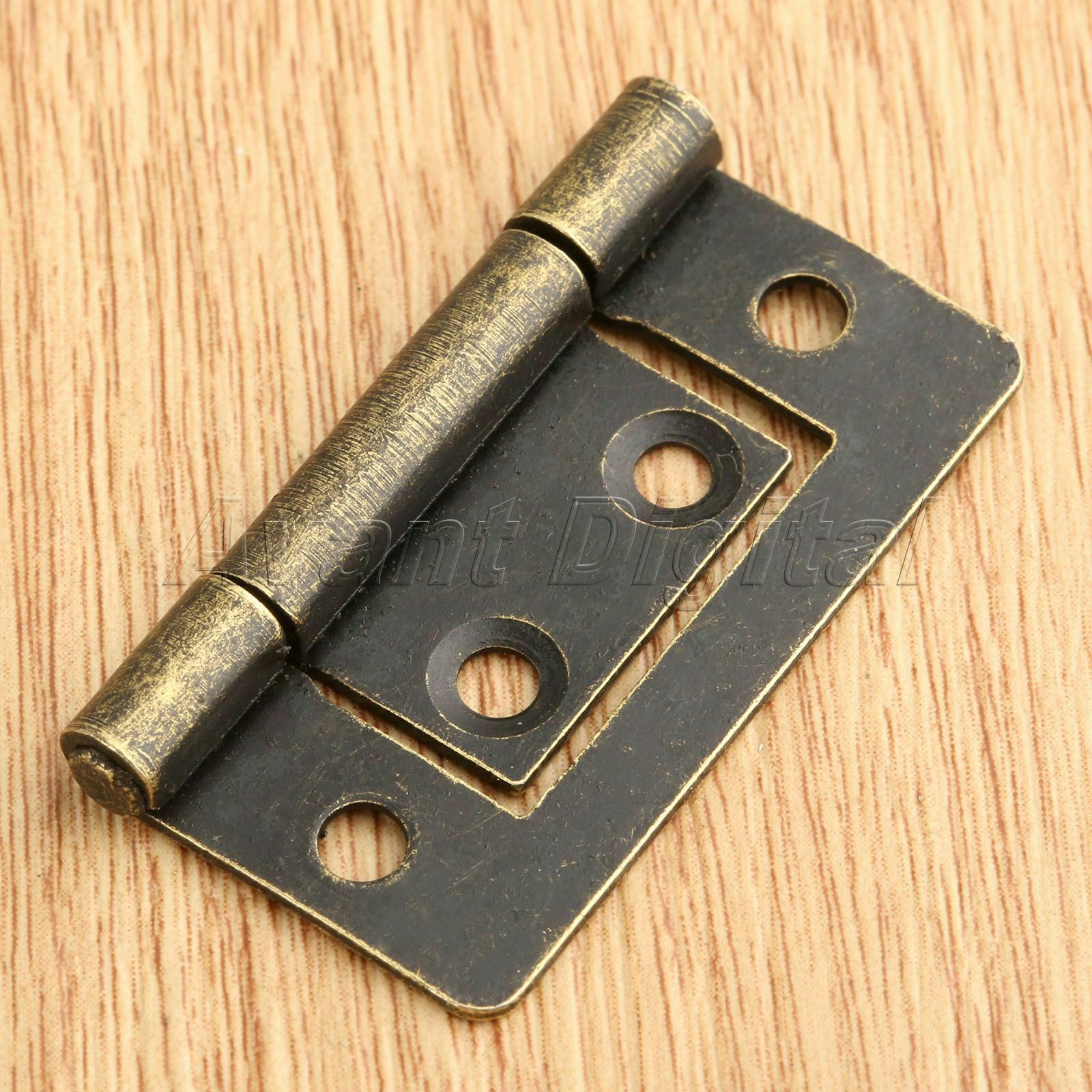 2pcs Retro Jewelry Box Chest Cabinet Hinges Furniture Door Flush Hinge 38mm*20mm